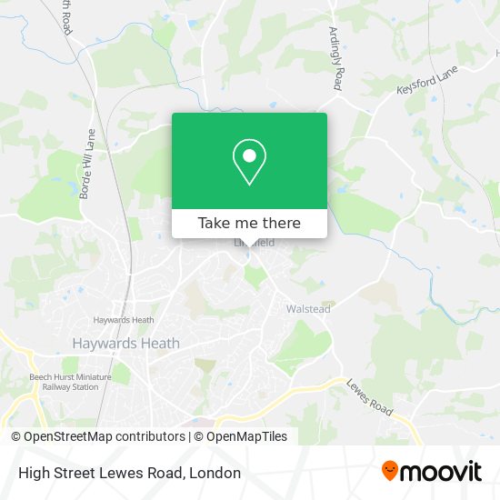 High Street Lewes Road map