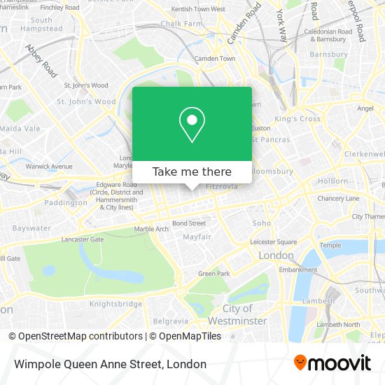 Wimpole Queen Anne Street map