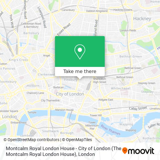 Montcalm Royal London House - City of London (The Montcalm Royal London House) map