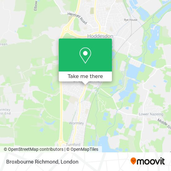 Broxbourne Richmond map