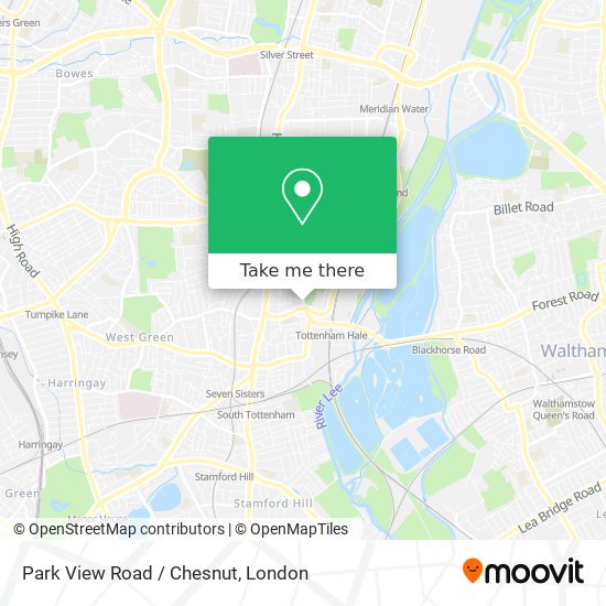 Park View Road / Chesnut map
