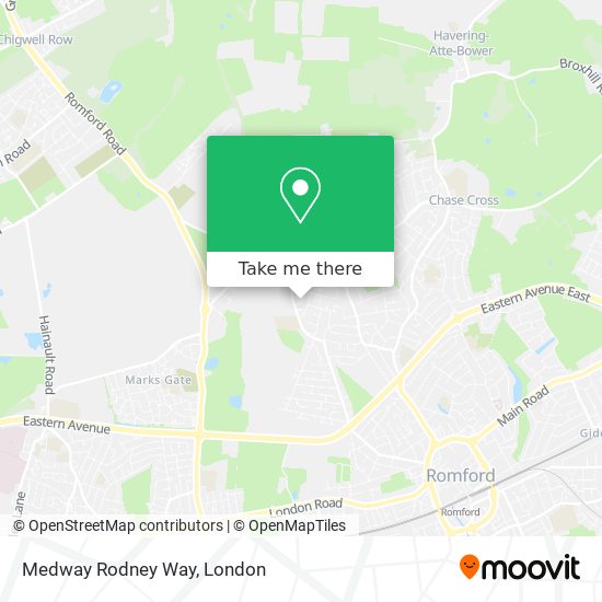Medway Rodney Way map
