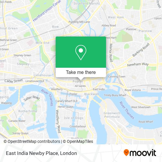 East India Newby Place map