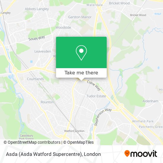 Asda (Asda Watford Supercentre) map