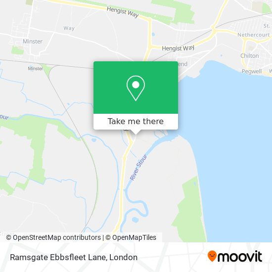 Ramsgate Ebbsfleet Lane map