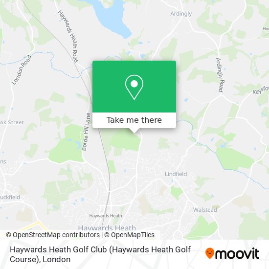Haywards Heath Golf Club map