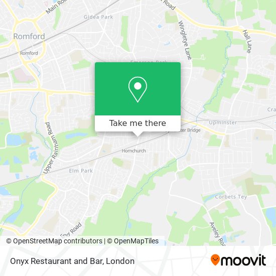 Onyx Restaurant and Bar map