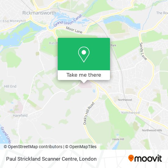 Paul Strickland Scanner Centre map