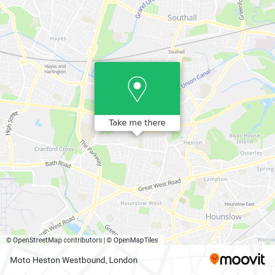 Moto Heston Westbound map