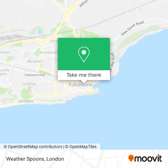Weather Spoons map