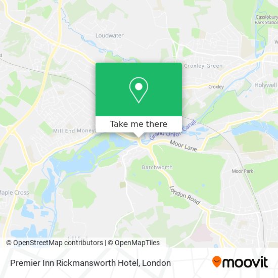 Premier Inn Rickmansworth Hotel map