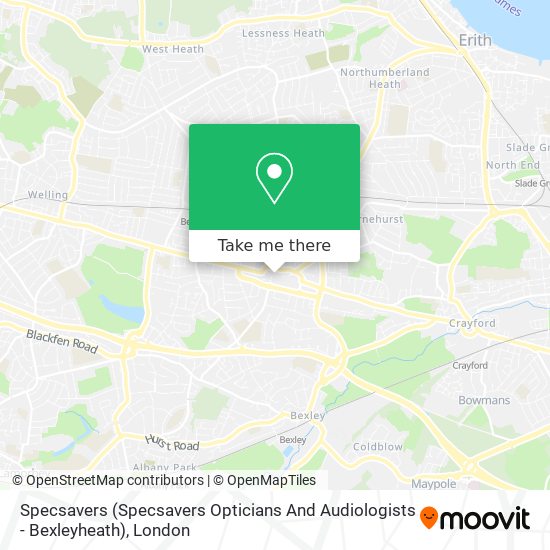Specsavers (Specsavers Opticians And Audiologists - Bexleyheath) map