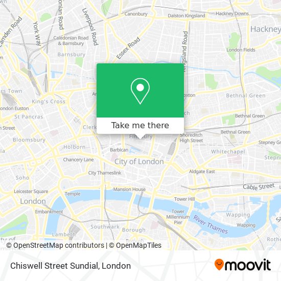 Chiswell Street Sundial map