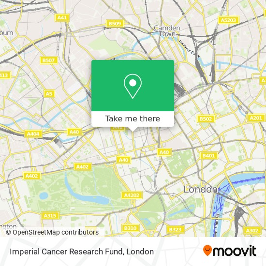 Imperial Cancer Research Fund map