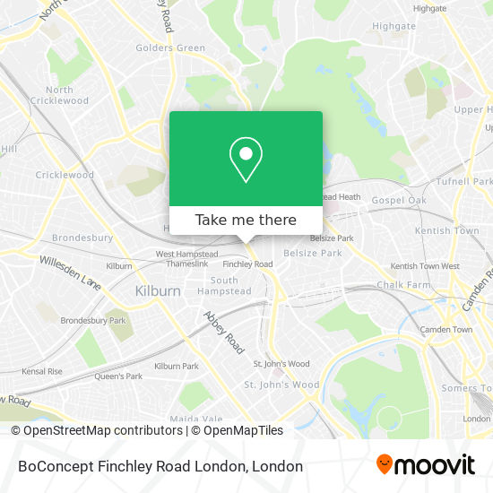 BoConcept Finchley Road London map