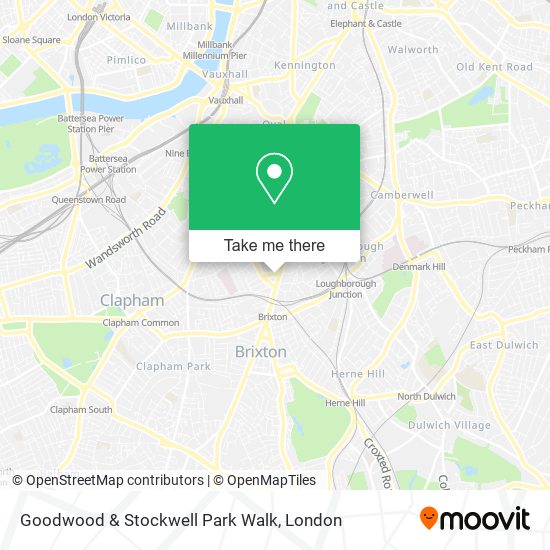 Goodwood & Stockwell Park Walk map