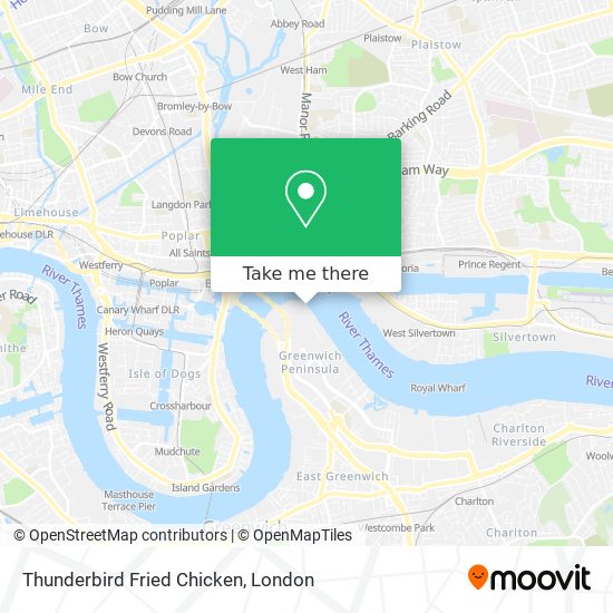 Thunderbird Fried Chicken map