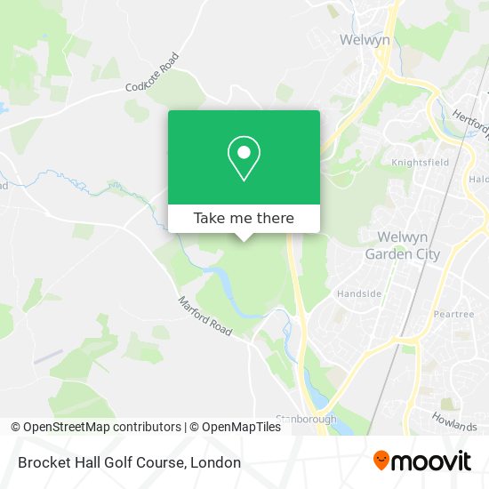 Brocket Hall Golf Course map