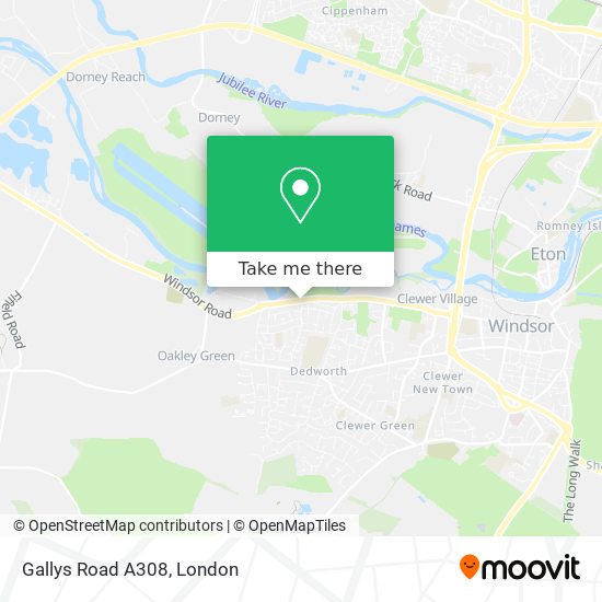 Gallys Road A308 map