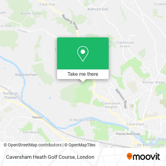 Caversham Heath Golf Course map