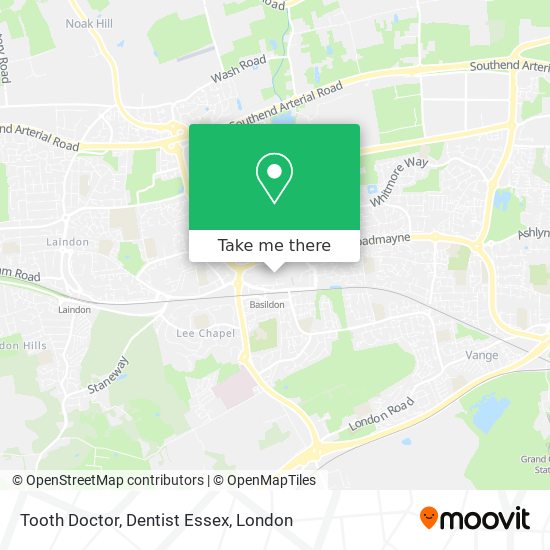 Tooth Doctor, Dentist Essex map