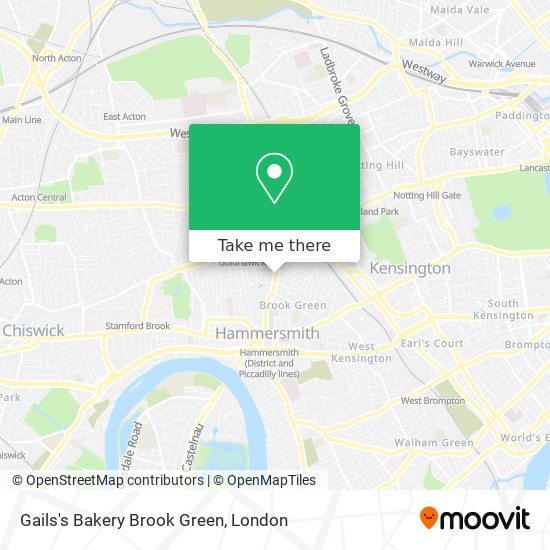 Gails's Bakery Brook Green map