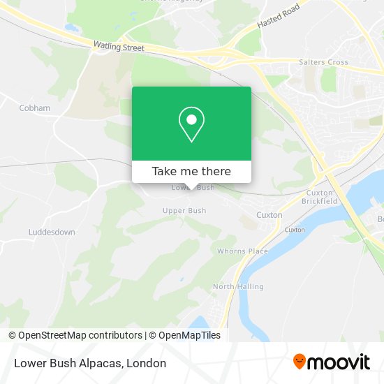 Lower Bush Alpacas map