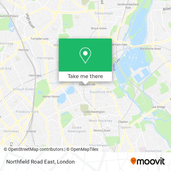 Northfield Road East map