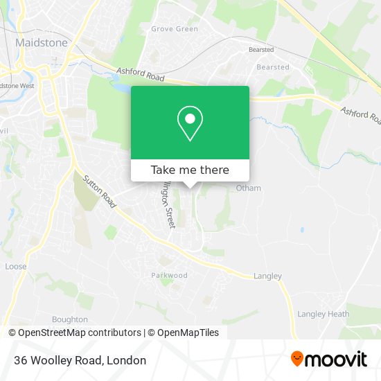 36 Woolley Road map