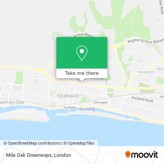 Mile Oak Greenways map