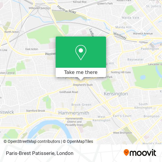 Paris-Brest Patisserie map