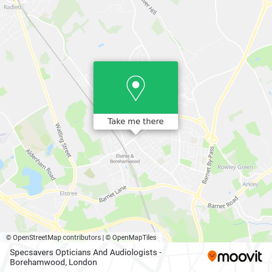 Specsavers Opticians And Audiologists - Borehamwood map