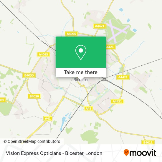 Vision Express Opticians - Bicester map