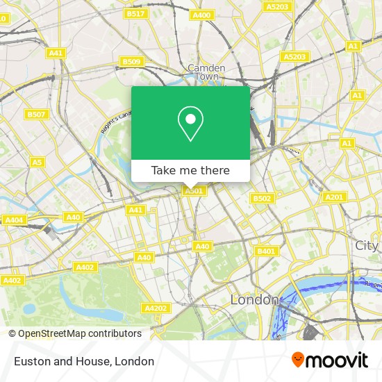 Euston and House map