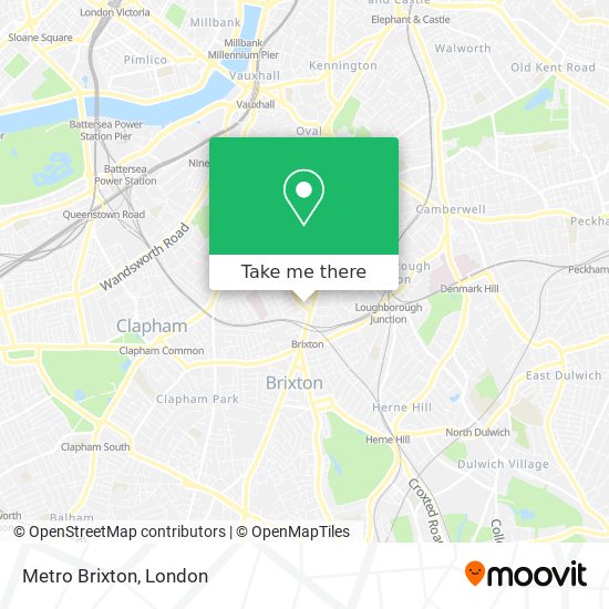 Metro Brixton map