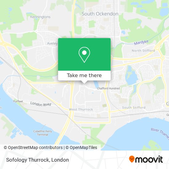 Sofology Thurrock map