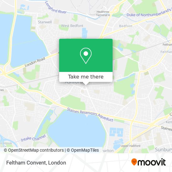 Feltham Convent map