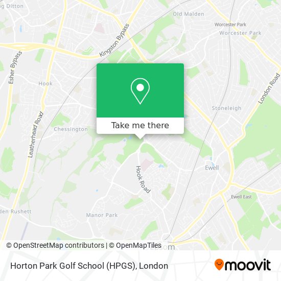 Horton Park Golf School (HPGS) map