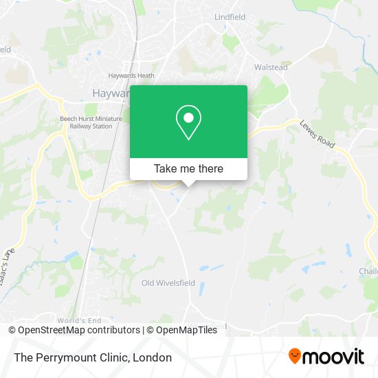 The Perrymount Clinic map