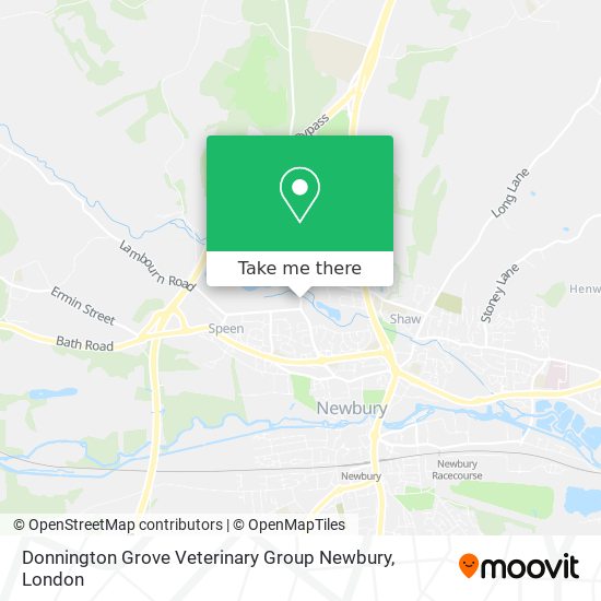 Donnington Grove Veterinary Group Newbury map