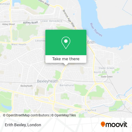 Erith Bexley map