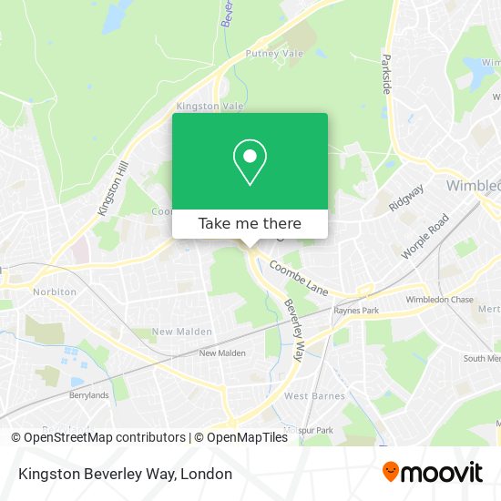 Kingston Beverley Way map