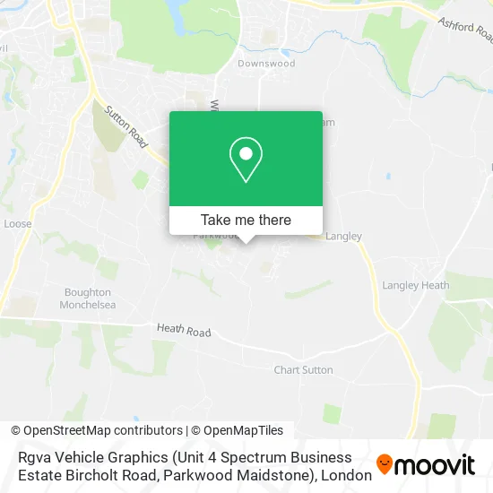 Rgva Vehicle Graphics (Unit 4 Spectrum Business Estate Bircholt Road, Parkwood Maidstone) map
