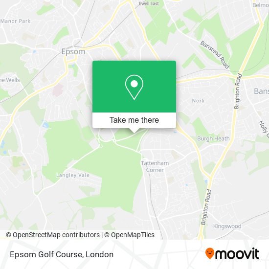 Epsom Golf Course map
