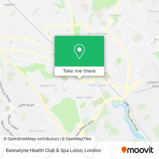 Bannatyne Health Club & Spa Luton map