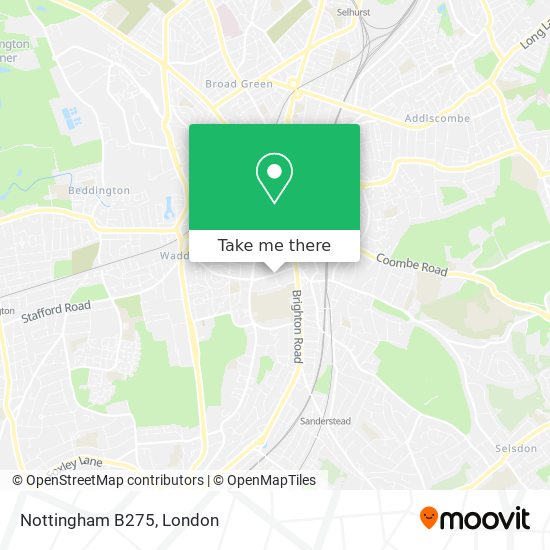Nottingham B275 map