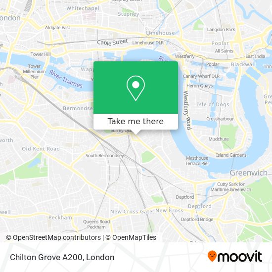 Chilton Grove A200 map