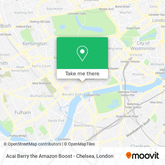 Acai Berry the Amazon Boost - Chelsea map