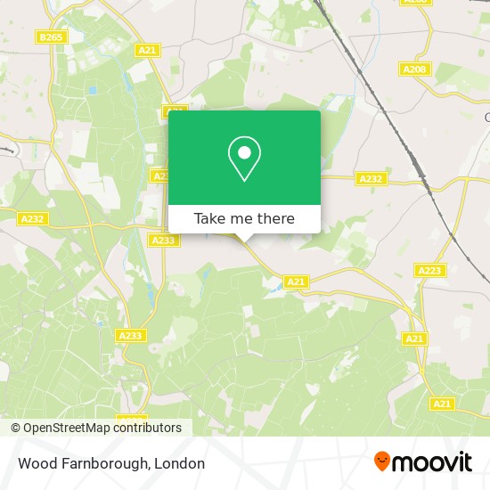 Wood Farnborough map