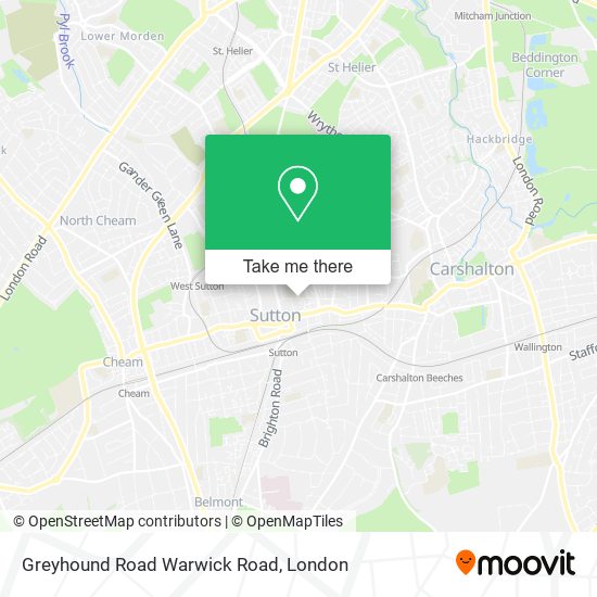 Greyhound Road Warwick Road map
